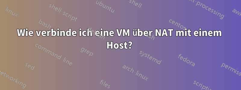 Wie verbinde ich eine VM über NAT mit einem Host?
