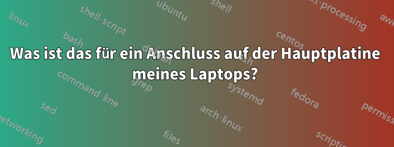 Was ist das für ein Anschluss auf der Hauptplatine meines Laptops?