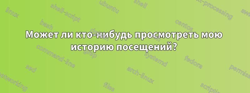 Может ли кто-нибудь просмотреть мою историю посещений?