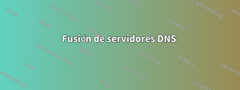 Fusión de servidores DNS