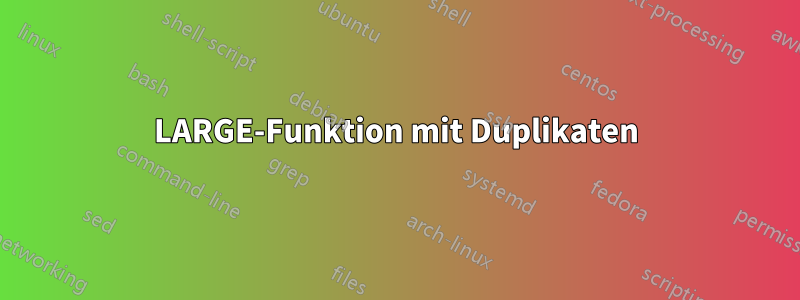 LARGE-Funktion mit Duplikaten