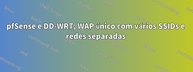 pfSense e DD-WRT, WAP único com vários SSIDs e redes separadas