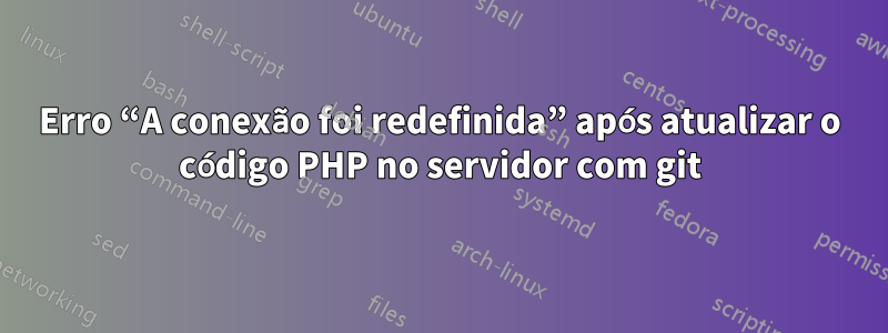 Erro “A conexão foi redefinida” após atualizar o código PHP no servidor com git