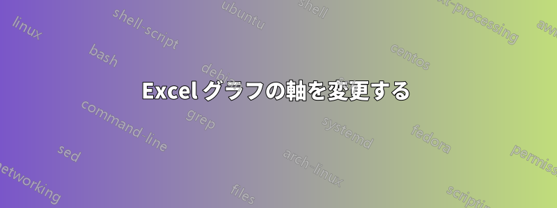 Excel グラフの軸を変更する