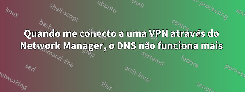Quando me conecto a uma VPN através do Network Manager, o DNS não funciona mais