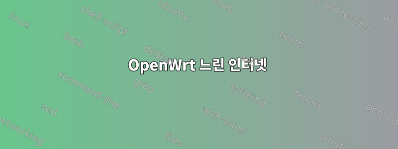 OpenWrt 느린 인터넷