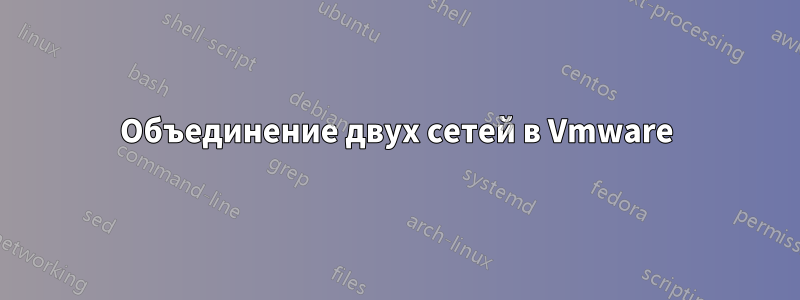 Объединение двух сетей в Vmware