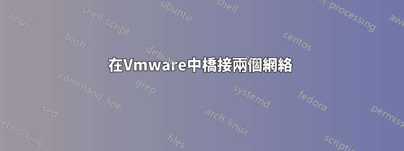 在Vmware中橋接兩個網絡