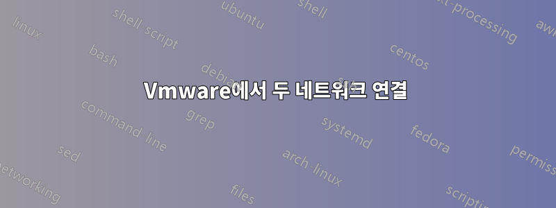 Vmware에서 두 네트워크 연결