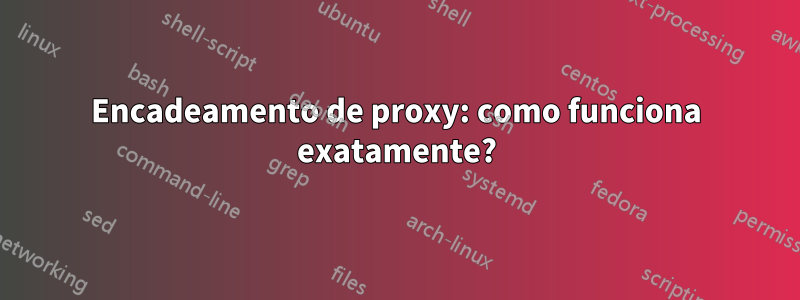 Encadeamento de proxy: como funciona exatamente?