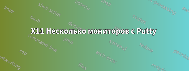 X11 Несколько мониторов с Putty