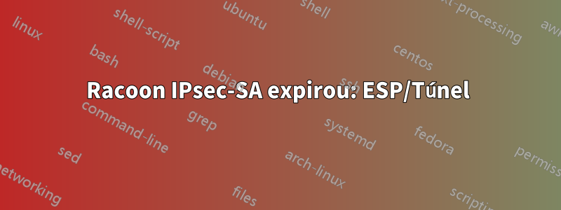 Racoon IPsec-SA expirou: ESP/Túnel