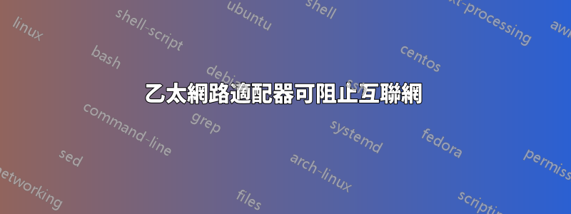 乙太網路適配器可阻止互聯網