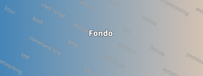 Fondo