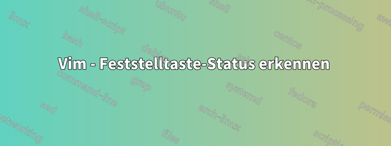Vim - Feststelltaste-Status erkennen