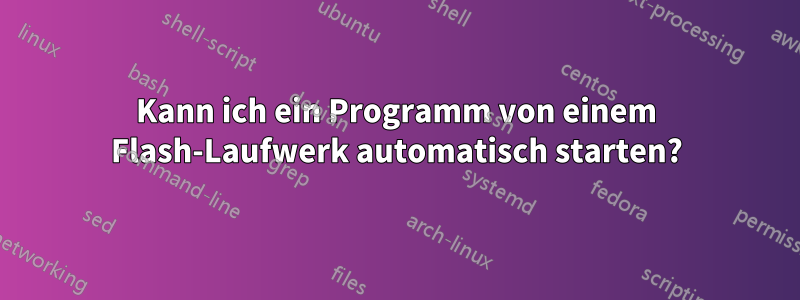 Kann ich ein Programm von einem Flash-Laufwerk automatisch starten?