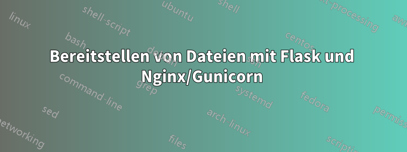 Bereitstellen von Dateien mit Flask und Nginx/Gunicorn
