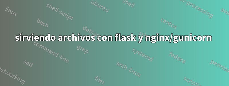 sirviendo archivos con flask y nginx/gunicorn