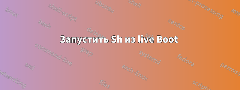 Запустить Sh из live Boot