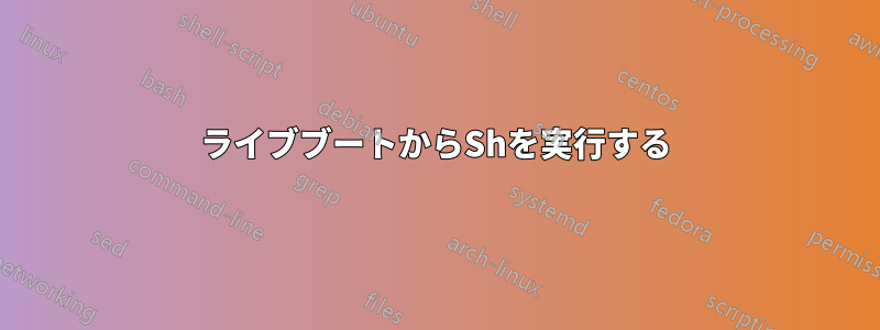 ライブブートからShを実行する
