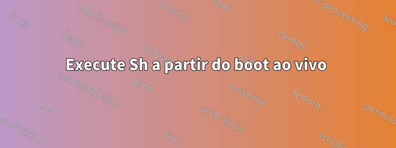 Execute Sh a partir do boot ao vivo