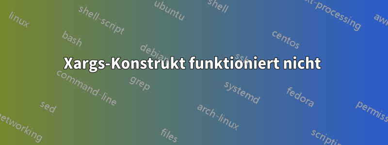 Xargs-Konstrukt funktioniert nicht
