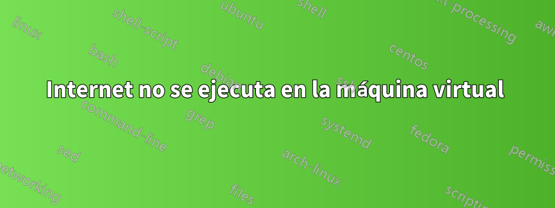 Internet no se ejecuta en la máquina virtual