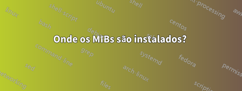 Onde os MIBs são instalados?