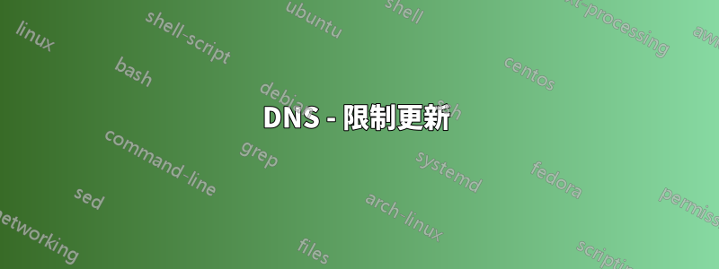 DNS - 限制更新