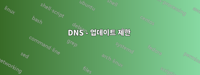 DNS - 업데이트 제한