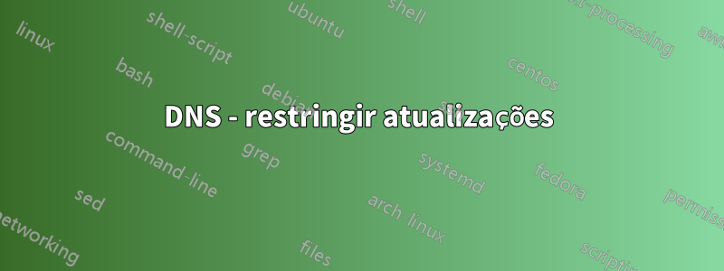 DNS - restringir atualizações