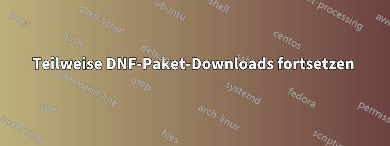Teilweise DNF-Paket-Downloads fortsetzen