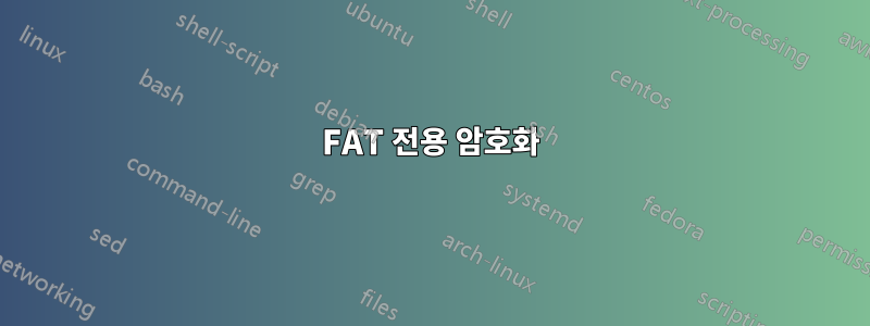 FAT 전용 암호화
