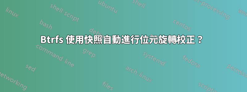 Btrfs 使用快照自動進行位元旋轉校正？