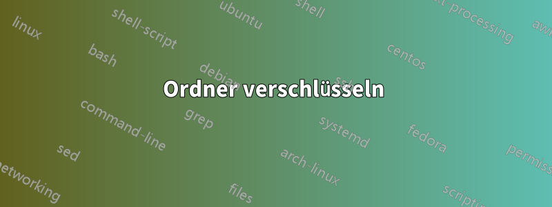 Ordner verschlüsseln