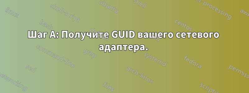 Шаг А: Получите GUID вашего сетевого адаптера.