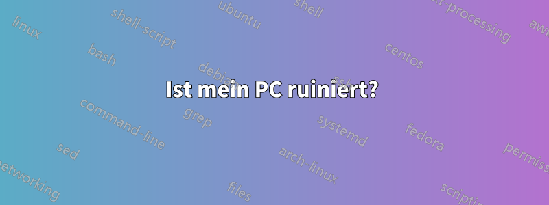 Ist mein PC ruiniert?