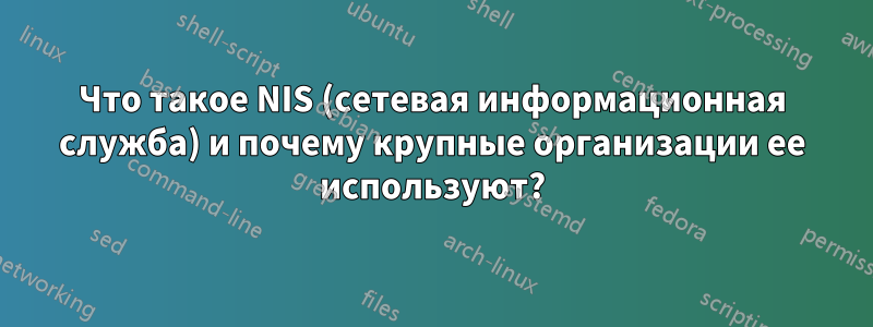 Что такое NIS (сетевая информационная служба) и почему крупные организации ее используют?