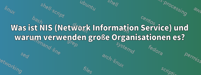 Was ist NIS (Network Information Service) und warum verwenden große Organisationen es?