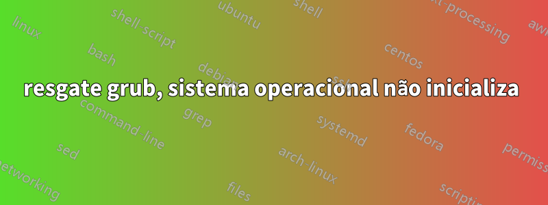 resgate grub, sistema operacional não inicializa