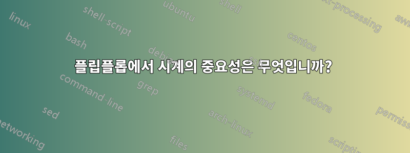 플립플롭에서 시계의 중요성은 무엇입니까?