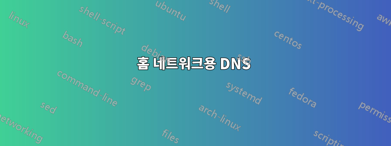 홈 네트워크용 DNS