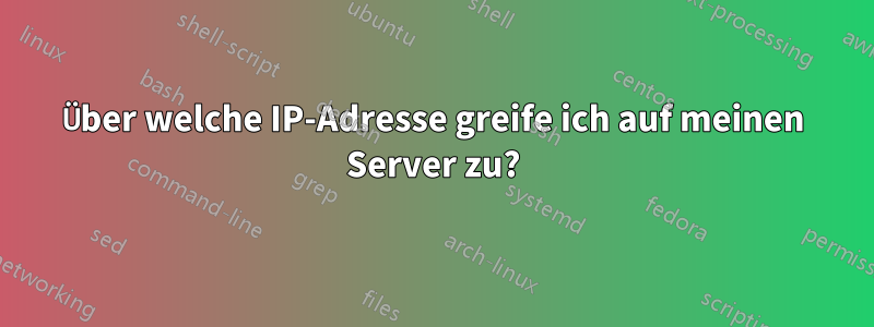 Über welche IP-Adresse greife ich auf meinen Server zu?