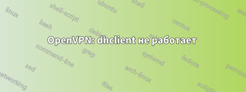 OpenVPN: dhclient не работает