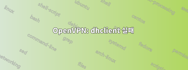 OpenVPN: dhclient 실패