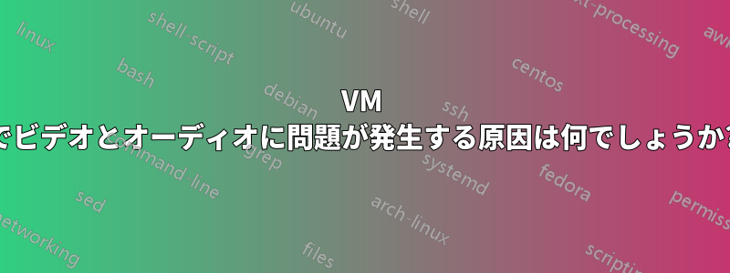 VM でビデオとオーディオに問題が発生する原因は何でしょうか?