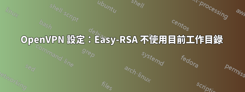 OpenVPN 設定：Easy-RSA 不使用目前工作目錄