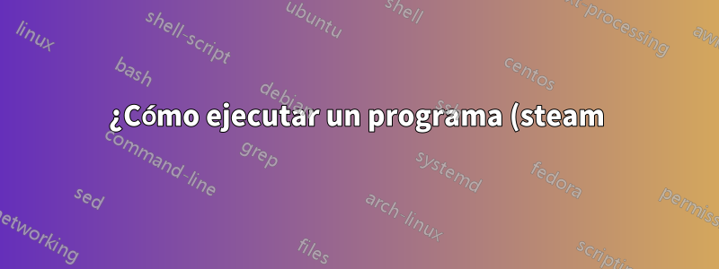 ¿Cómo ejecutar un programa (steam) instalado por otro usuario?