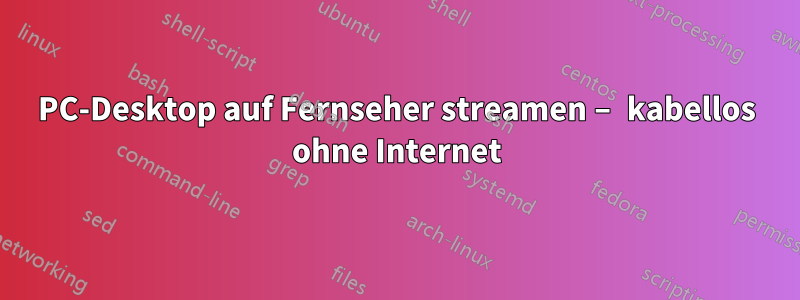 PC-Desktop auf Fernseher streamen – kabellos ohne Internet