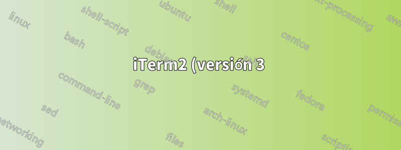 iTerm2 (versión 3): ¿Historial individual por pestaña?